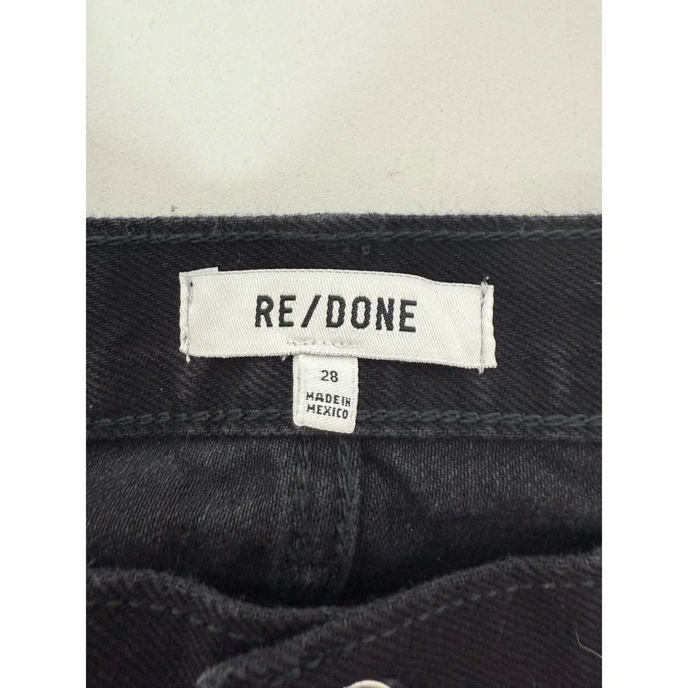 NEW RE/DONE Flare Jeans Women's 28 High Rise Black Denim Stretch Y2K‎ Retro - Picture 4 of 11
